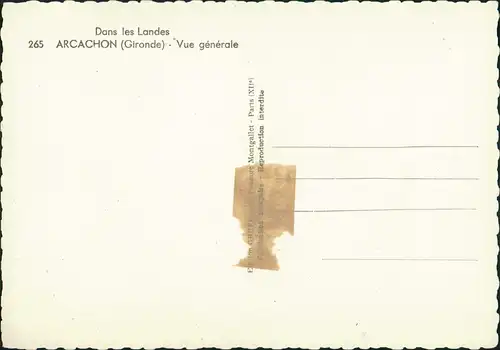 Arcachon Arcaishon ARCACHON (Gironde) - Vue générale, Panorama-AK 1950