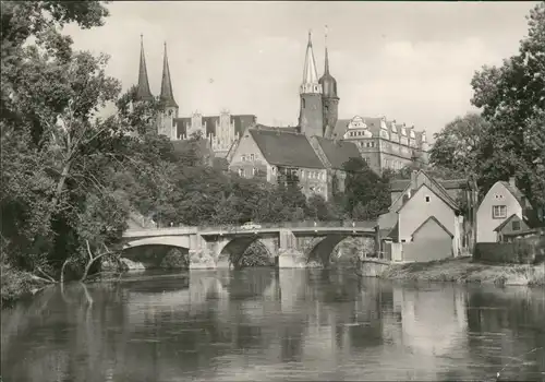 Ansichtskarte Merseburg Saalebrücke Neumarkt-Brücke DDR Postkarte 1979/1972