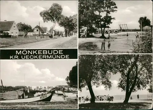 Mönkebude Stadtteilansichten DDR Mehrbild-AK 4 Ansichten 1977/1975