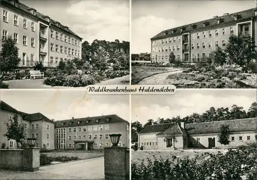 Haldensleben Stadtteilansichten Krankenhaus Waldkrankenhaus DDR Mehrbild 1965