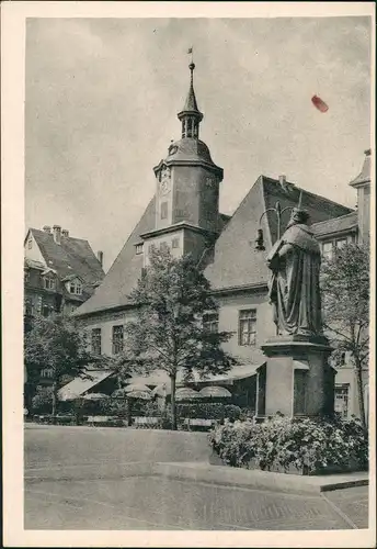 Ansichtskarte Jena Rathaus und Hanfried Aufnahme C.H. Knauf 1940