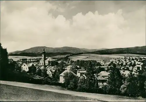 Postcard Trautenau Trutnov V pozadí Krkonoše Panorama-Ansicht 1960