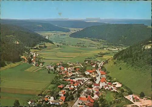 Enkering-Kinding Gasthof Autobahnausfahrt Altmühltal Luftbild-AK 1970