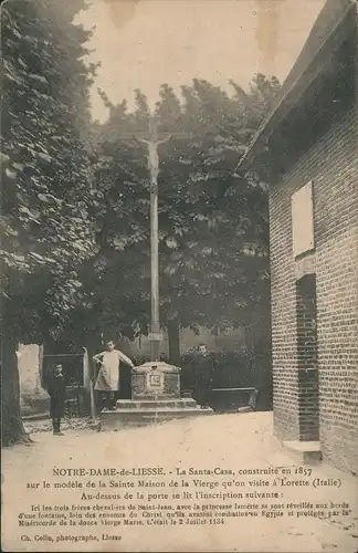 CPA Liesse-Notre-Dame Kinder am Jesuskreuz - Feldpost 1914