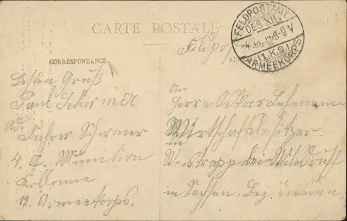 CPA Liesse-Notre-Dame Kinder am Jesuskreuz - Feldpost 1914