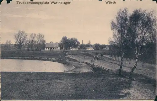 Truppenübungsplatz Warthelager Truppenübungsplatz Straße Wörth 1915