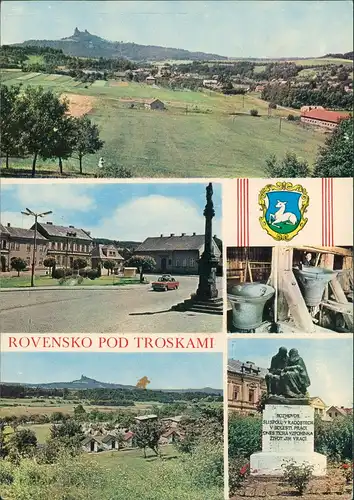 Rowensko bei Turnau Rovensko pod Troskami Stadtteil Umgebung, Mehrbild-AK 1970