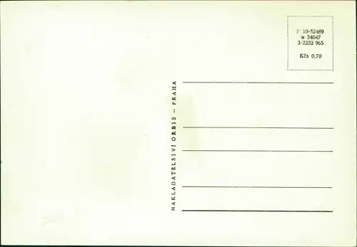 Postcard Prag Praha Mehrbild-AK mit 4 Stadtteilansichten 1970
