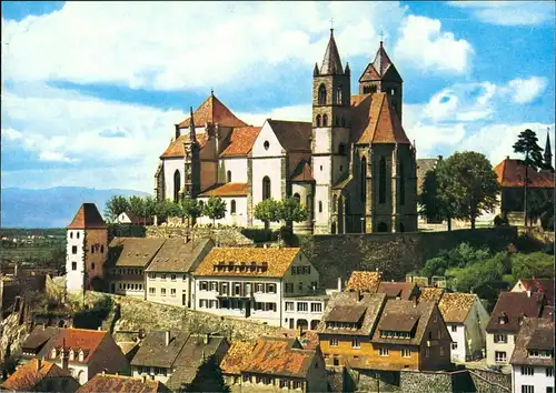 Ansichtskarte Breisach (Rhein) St. Stephansmünster Stadt Teilansicht 1980