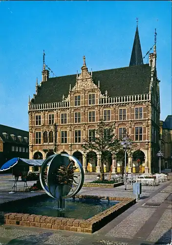 Ansichtskarte Bocholt (Westfalen) Partie am Rathaus 1987