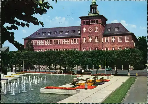 Bocholt (Westfalen) Schule Schulgebäude Partie am Gymnasium 1970