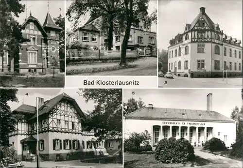 Bad Klosterlausnitz DDR Mehrbild-AK ua Villa Dora FDGB-Erholungsheim Michl 1983