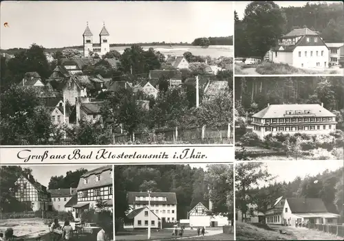 Bad Klosterlausnitz Stadtteilansichten DDR Mehrbild-AK ua. div. Mühlen 1985