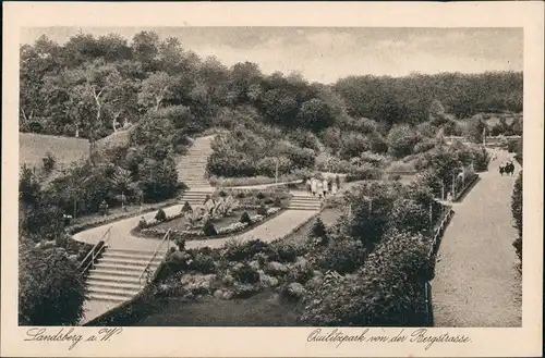 Landsberg (Warthe) Gorzów Wielkopolski Quilitzpark von der Bergstrasse 1925