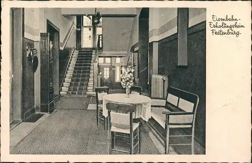 Clausthal-Zellerfeld Eisenbahnheim Festenburg - Treppenaufgang 1942