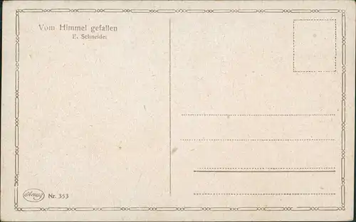 Ansichtskarte  Kind in der Bergwelt - Künstlerkarte E. Schneider 1912