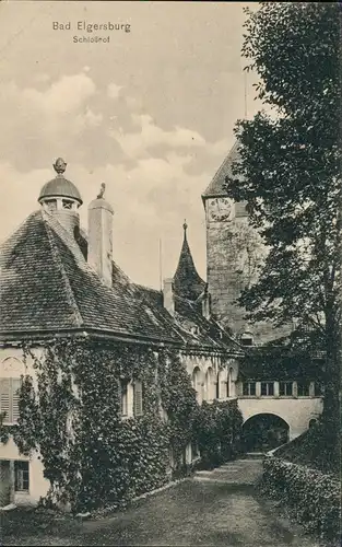 Ansichtskarte Elgersburg Schloss Elgersburg - Hof 1911
