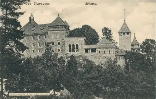 Ansichtskarte Elgersburg Schloss Elgersburg - Bewaldung 1912