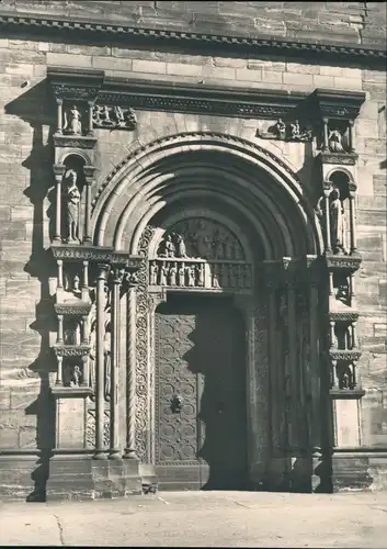 Ansichtskarte Basel Galluspforte am Basler Münster 1970