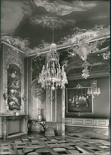 Ansichtskarte Rudolstadt Rotes Eckkabinett Heidecksburg DDR Postkarte 1979