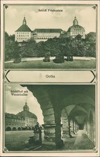 Ansichtskarte Gotha Schloß Friedenstein Gesamtansicht Schlossgebäude 1910