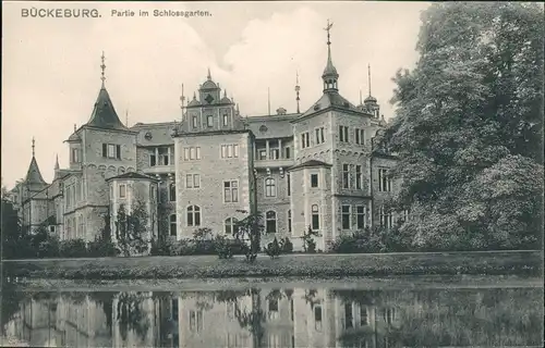 Bückeburg Fürstliches Schloss Schlossgarten, Castle Postcard 1906
