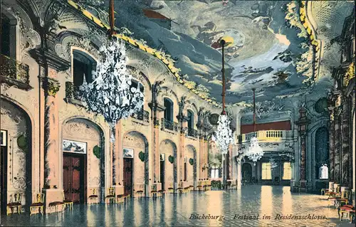 Bückeburg Fürstliches Schloss Festsaal Residenzschloss (Castle) 1921