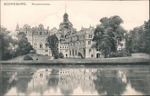 Bückeburg Fürstliches Schloss Residenzschloss Außenansicht (Castle) 1905