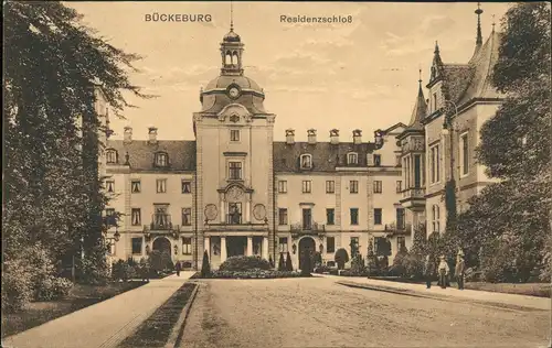 Bückeburg Fürstliches Schloss, Castle Postcard, Außenansicht 1925