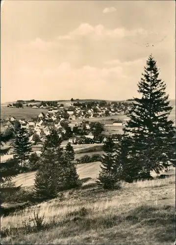 Breitenbrunn (Erzgebirge) Panorama-Ansicht Ort Erzgebirge 1964/1963