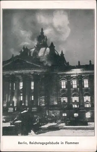 Ansichtskarte Berlin Der Reichstagsbrand 1935