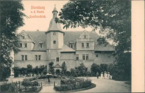 Dornburg-Dornburg-Camburg Goetheschloß Schloss Gebäude Gesamtansicht 1905
