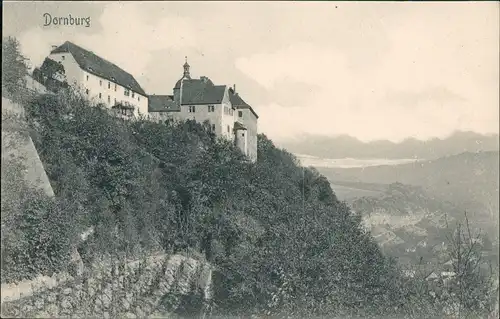 Dornburg-Dornburg-Camburg Dornburger Schloss Panorama Gesamtansicht 1907