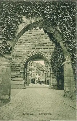 Ansichtskarte Konstanz Straßen Partie am Schnetztor 1915