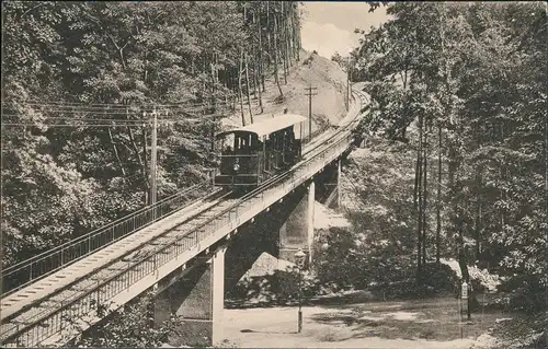 Heidelberg Die elektrische Bahn nach dem Königstuhl, Bergbahn 1905