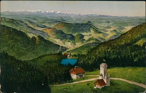 Ansichtskarte .Baden-Württemberg Hornisgrinde (Berg) Neuer Turm 1912