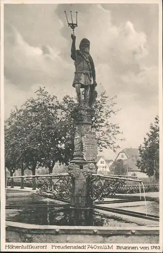 Ansichtskarte Freudenstadt Brunnen von 1763 1928