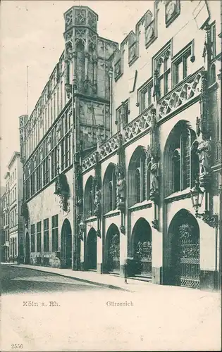 Ansichtskarte Köln Gürzenich Festhalle - Straße 1912
