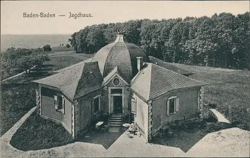 Ansichtskarte Baden-Baden Partie am Jagdehaus 1912