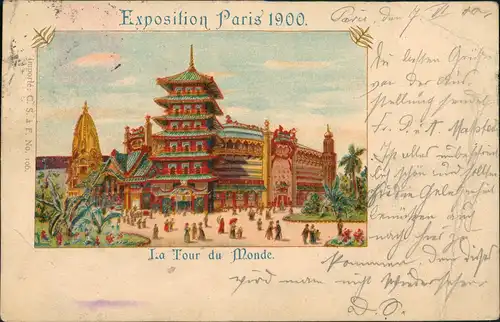 CPA Paris La Tour de Monde 1900