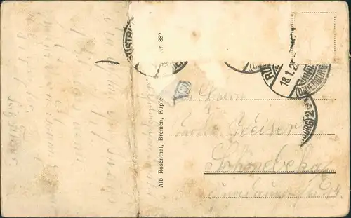 Ansichtskarte  Hochseetorpedoboot im Sturm 1928