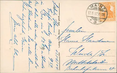 Mainz Kaiserstraße Kaisertor Truppen Aufmarsch im 1. Weltkrieg 1917/1905