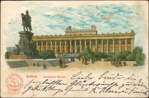 Ansichtskarte Litho AK Berlin Altes Museum 1906