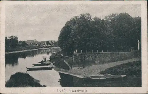 Hoya de Haaien Hejen Hajen (Lk Nienburg) Stadt - Weserpartie 1926