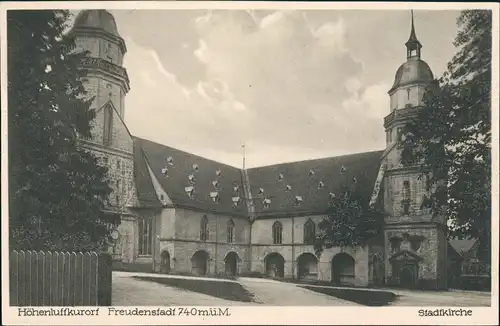 Freudenstadt Evangelische Stadtkirche Kirche Bauwerk Gesamtansicht 1920