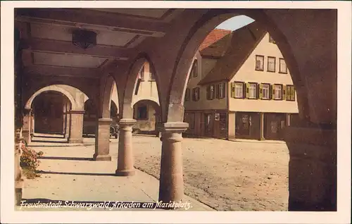 Freudenstadt Schwarzwald-Arkaden am Marktplatz (Kaiserkarte Nr.79) 1920