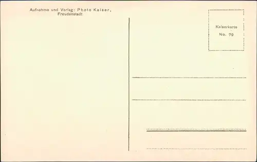 Freudenstadt Schwarzwald-Arkaden am Marktplatz (Kaiserkarte Nr.79) 1920