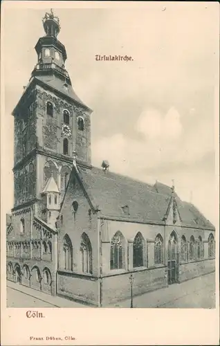 Ansichtskarte Köln St. Ursula-Kirche (Church) Kirchen Bauwerk 1900