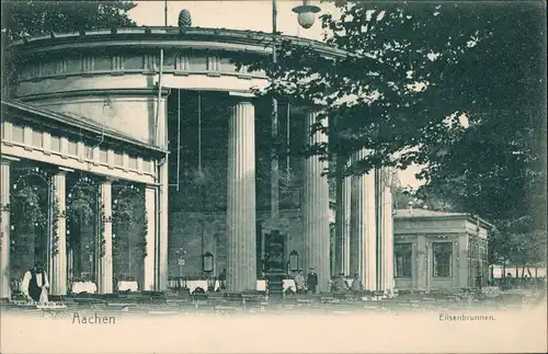 Ansichtskarte Aachen Elisenbrunnen - Restauration Ober 1909