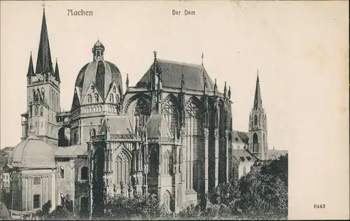 Ansichtskarte Aachen Aachener Dom Gesamtansicht (Church Postcard) 1906